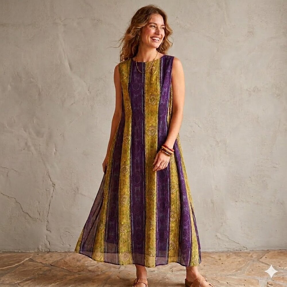 Ja-Na of Hawaii Maxi Dress Vintage 60s 70s